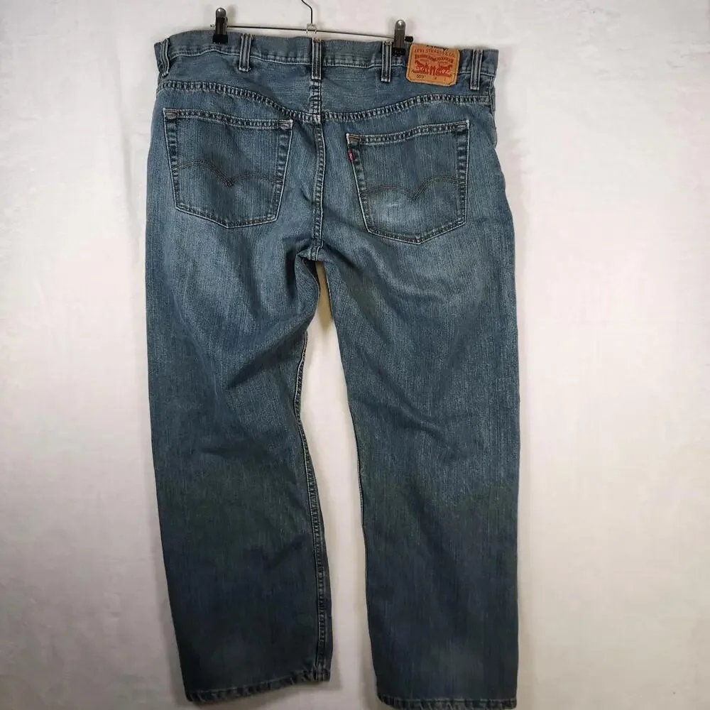 Levi's 559 Relaxed Straight Jeans W44 L30 Light‎ Wash Denim Comfort Fit